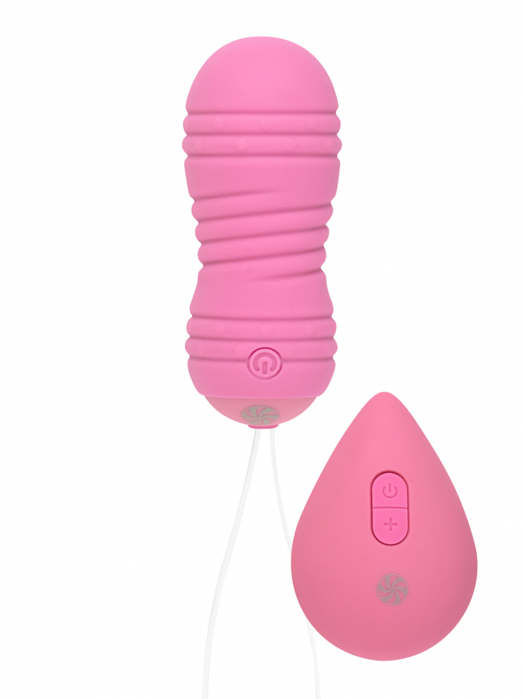 Вагинальные шарики с вибро бусинами "Lola Ray" на дистанционном управлении, розовые 